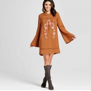 🎈xhilaration Orange bohemian dress